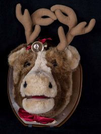 Big Buck Singing Cow Trophy Head Mount Animated Christmas Plush See VIDEO